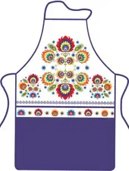 Zástery MAKRO - Zástera FOLK modrá 50x76cm, textil