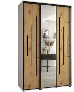 Šatníkové skrine Skriňa 45 Canaris 13 170 biela/artisan/čierna