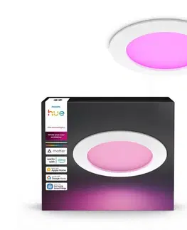 LED osvetlenie Philips - stmievateľné RGBW LED kúpeľňové podhľadové svietidlo Hue SLIM LED/12W/230V IP44 8721103109354