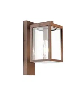 Vonkajšie svietidlá Priemyselná vonkajšia nástenná lampa hrdzavohnedá IP44 - Charlois