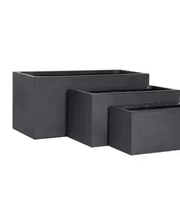 Záhrada Kvetináč LT24683-3S 60x30x30 P190 čierna