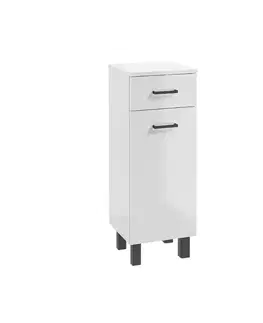 Nábytok ArtDef Skrinka do kúpeľne NOVELTY White B30