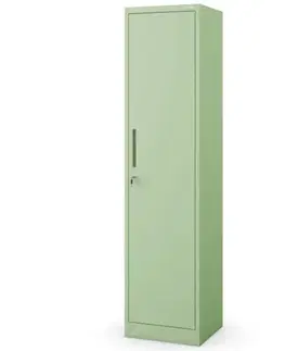 Skrine Kovová kancelárska skriňa Alex pastelovozelená