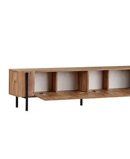 TV stolíky SUXES TV stolík na nožičkách, borovica Atlantic/čierna