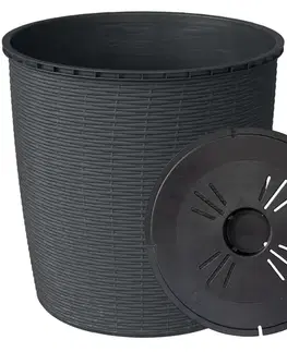 Záhrada Kvetináč RATTAN 26L sivý