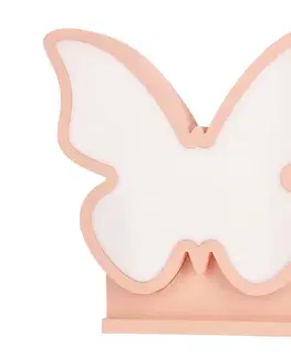 Lampy  LED detská stolná lampa BUTTERFLY LED/14W/230V ružová 41-11701