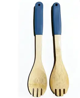 Dekorácie a bytové doplnky Lyžica so zúbkami bambus sivá rukoväť 32*6cm ut03632bs20