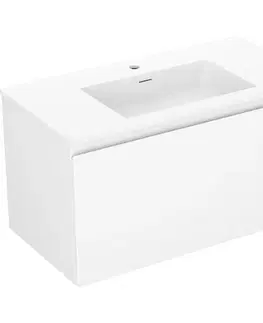 Kúpeľňový nábytok MEXEN/S - Orio kúpeľňová skrinka 90 cm s umývadlom Otis, 1 šuplík, biela mat 91A10-09047-1-BF01-W18M01