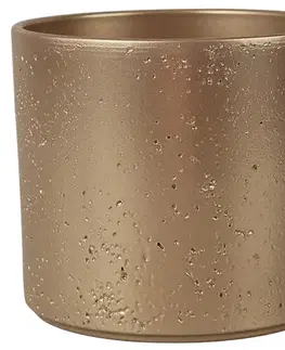 Záhrada Obal na kvetináč Pillar Lava 21 cm gold effekt