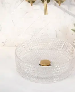 Umývadlá REA - Umývadlo na dosku Cristal Transparent REA-U9670