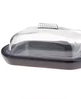 Dekorácie a bytové doplnky Maselnička Čierna