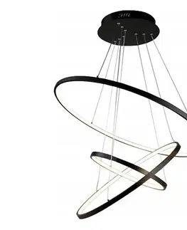 Svietidlá SmartLED LED luster na lanku LED/90W/230V pr. 80 cm čierna 6267
