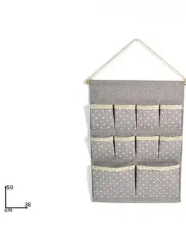 Kúpeľňové doplnky (ostatné) MAKRO - Kapsy kúpeľňové závesné 50x36/10cm rôzne farby
