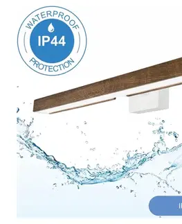 Svietidlá BRILAGI-LED Kúpeľňové osvetlenie zrkadla WOODY MIRROR LED/12W/230V IP44 dub/biela 8590828607519