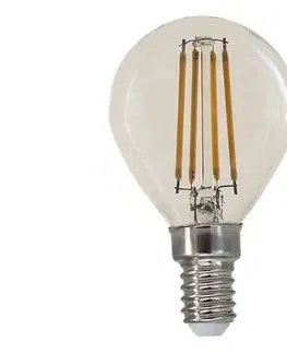 Žiarovky Rabalux LED Filament žiarovka Amber E14 G45 4W 500lm 2700K