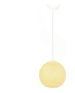 Svietidlá  Luster na lanku JUTE 1xE27/60W/230V žltá 390FLH1577