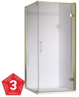 Sprchové kúty Sprchový kút MAJA 90X90X190 GOLD
