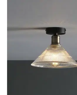 Svietidlá Där Lighting Där Lighting BOY0175 -Stropné svietidlo BOYD 1xE27/60W/230V pr. 25 cm mosadz/číre BOY0175
