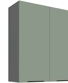 Kuchynské skrinky visiace Kuchynská skrinka Aria-SA/ANT anti fingerprint 80G-90 2F