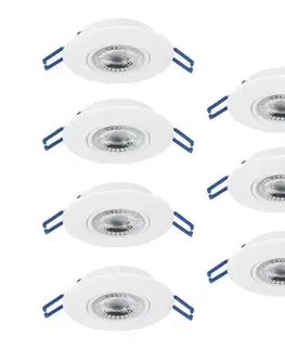 Svietidlá Eglo 300186 - Sada 7xLED zapustené podhľadové svietidlo GEDREZ LED/4,9W/230V pr. 9 cm biela 300186