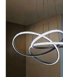 Svietidlá  LED stmievateľný luster na lanku LED/95 W/230 V 3000–6500 K, priemer 57 cm + diaľkové ovládanie TA2309/B