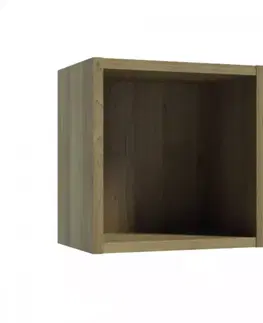 Závesné kúpeľňové skrinky Kúpeľňová skrinka Qubik hľuzovkový buk 30x30x20