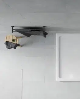 Vane MEXEN/S - Flat sprchová vanička obdĺžniková slim 120 x 80, biela + čierny sifón 40108012B