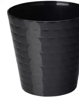 Záhrada Kvetináč Diament Petit 11 cm čierna