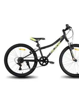 Bicykle Juniorský horský bicykel Hiland Climber 24" • 140-160 cm čierna - 12,5" (140-160 cm)