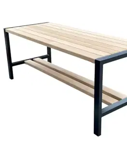 Záhradné stoly Stôl moderný prírodné drevo