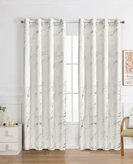 Závesy do spálne Záves na priechodkách VELVI 2504-7/210GSM 140x250 krémový