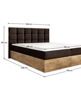 Boxspring Boxspringová postel SUSAN 2 Tempo Kondela