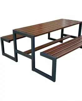 Záhradné zostavy Záhradný komplet Picknick Grande palisander