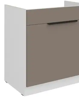 Kuchynské skrinky stojace Kuchynská skrinka Aria-Ta/Wh Anti Fingerprint 80zl 1s Bb