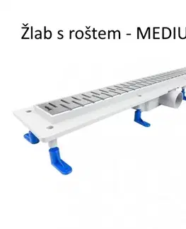 Sprchovacie kúty HOPA - Odtokový žľab Standardline MEDIUM - Dĺžka - 90 OLPZLABST89