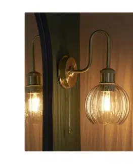Svietidlá Endon 95507 - Kúpeľňové nástenné svietidlo KENDALL 1xE27/10W/230V IP44 mosadz 95507