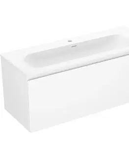 Kúpeľňový nábytok MEXEN/S - Orio kúpeľňová skrinka 120 cm s umývadlom Vela, 1 šuplík, biela mat 91A10-12047-1-BF01-W23M01