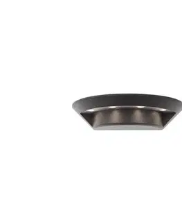 LED osvetlenie Redo 9407 - LED Vonkajšie nástenné svietidlo PLATE 4xLED/3W/230V 4100K IP54 antrac 9407