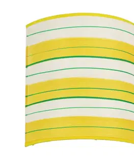 Nástenné svetlá Nástenná lampa 1X40W E14 zelená/žltá MAJA