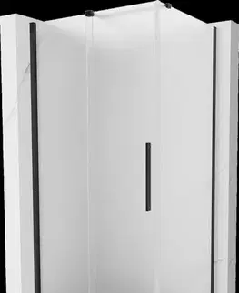 Sprchovacie kúty MEXEN/S - Velár sprchovací kút, posuvné dvere 150 x 100, dekor, čierna 871-150-100-31-70