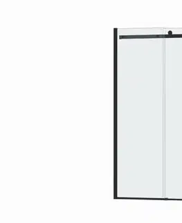 Sprchovacie kúty HOPA - Sprchové dvere BELVER BLACK - Farba rámu - Čierna, Rozmer A - 120 cm, Smer zatvárania - Univerzálny Ľavé / Pravé, Výplň - Číre bezpečnostné sklo - 8 mm BCBELV12BCN