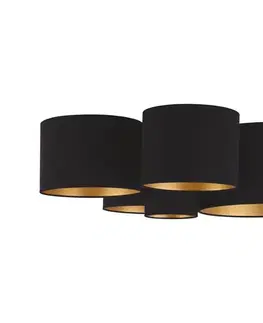 Svietidlá  - Stropné svietidlo ROLLER PENTO 5xE27/60W/230V čierna/zlatá 600422