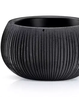 Záhrada Kvetináč Betón Bowl čierny DKB290-B411