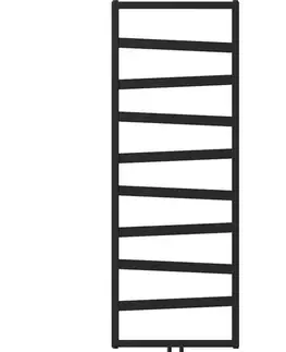Radiátory do kúpeľne MEXEN - Zoom vykurovací rebrík/radiátor dekoratívny 1430 x 530 mm, 477 W, čierna W130-1430-530-00-70