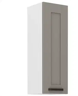 Kuchynské skrinky visiace Kuchynská skrinka Luna claygrey/biela 30G-90 1F