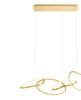 Svietidlá Redo 01-3389 - stmievateľný LED luster na lankách BIAS LED/90W/230V zlatý 01-3389
