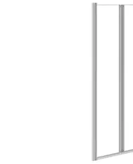 Sprchové dvere BESCO - Vaňová zástena PRIME 3 - FARBA rámu - Chróm / Leštený hliník (ALU), Rozmer A - 120 cm, Smer zatvárania - Univerzálne Ľavé / Pravé, Výplň - Číre bezpečnostné sklo - 5 mm BCPRIM12CC