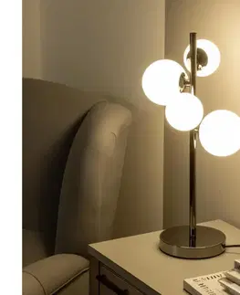 Lampy BRILAGI - LED stolová lampa MILLA 4xG9/3W/230V čierny chróm/biela 8010-4CW