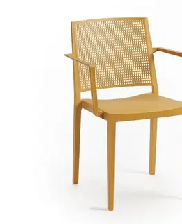 Jedálenské zostavy Jedálenská stolička GRID ARMCHAIR Rojaplast