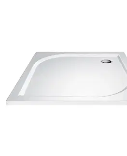 Vane CERSANIT/S - SPRCHOVÉ DVERE 80 TRANSPARENT SKLO + vanička S154-005-SET1